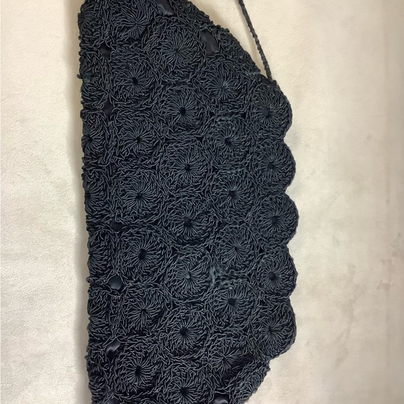 Vintage Crochet Clutch Bag  Zipper closure, inside storage pouch, crochet bag. - Picture 15 of 15